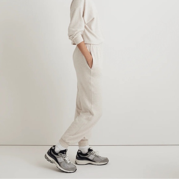 NWT / madewell Brushed Jersey Jogger Pants - Picture 3 of 10